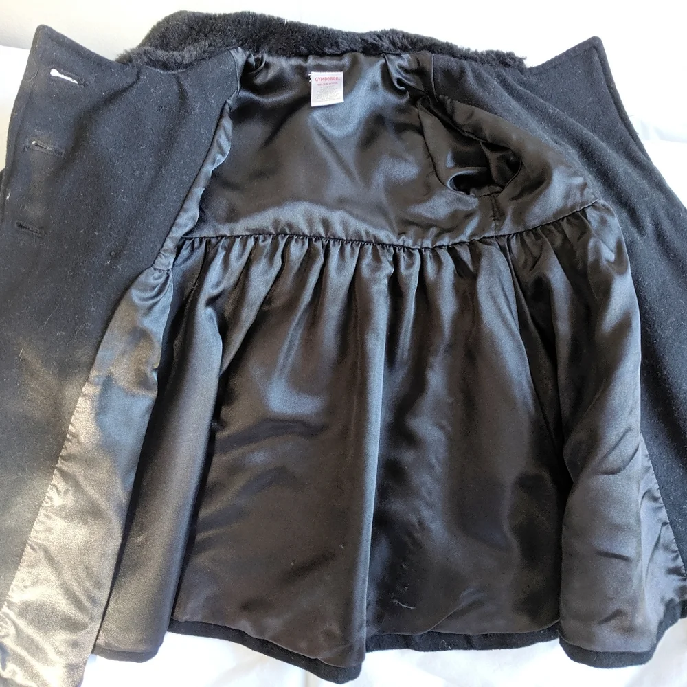 EUC Gymboree girl toddler pea coat size 18-24 months